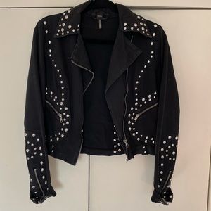 Free People Studded Black Jacket